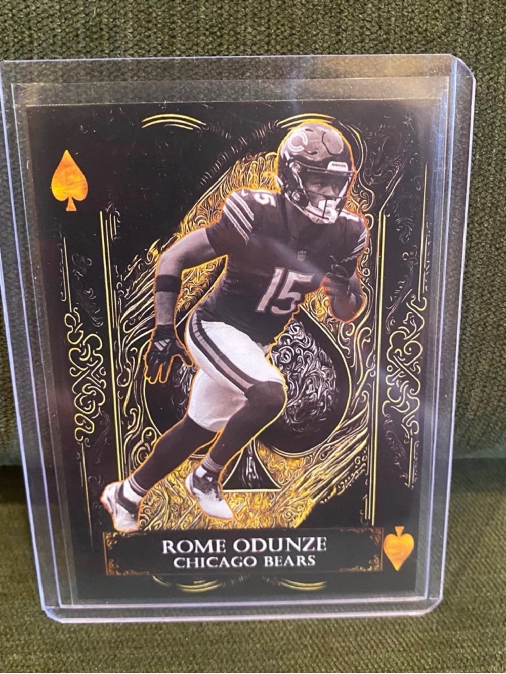 Custom Rome Odunze Spade Card! Bears